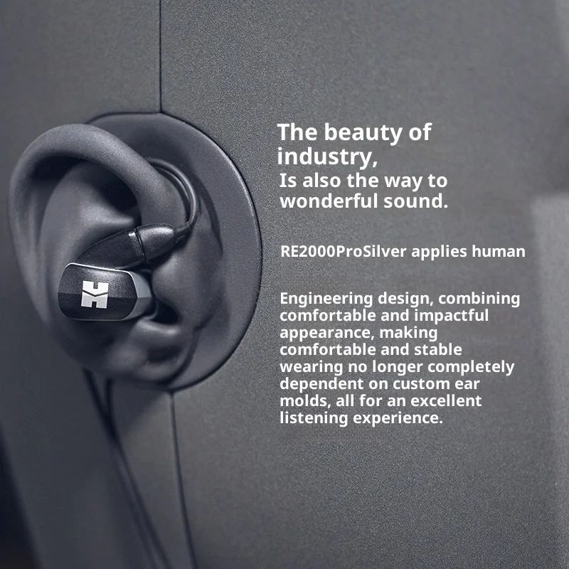 Hifiman Re2000 Pro Hi-Fi In-Ear Earphones with Dynamic Topology Diaphragm and Aluminum Body, Silver - Image 4