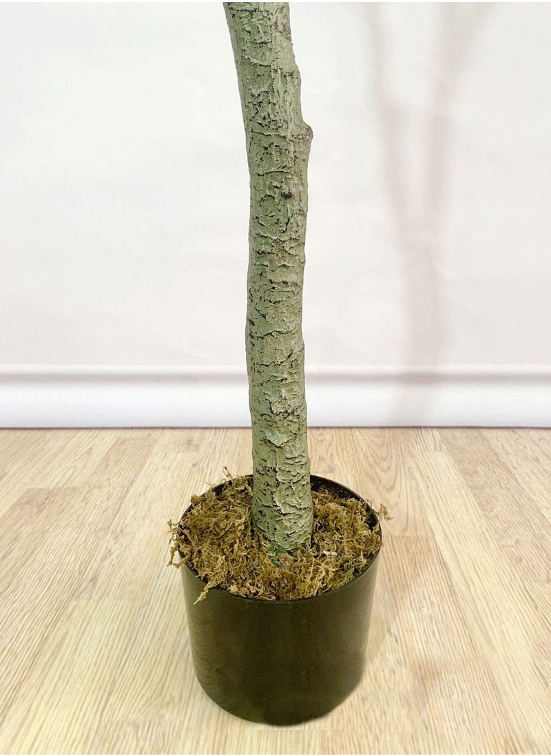 SINCHER SINCHER Artificial lemon Trees Scandinavian style simulation lemon tree greenery floor potted plant 120cm simulation lemon tree ornaments home fake tree living room decoration greenery (120CM)  - Image 4