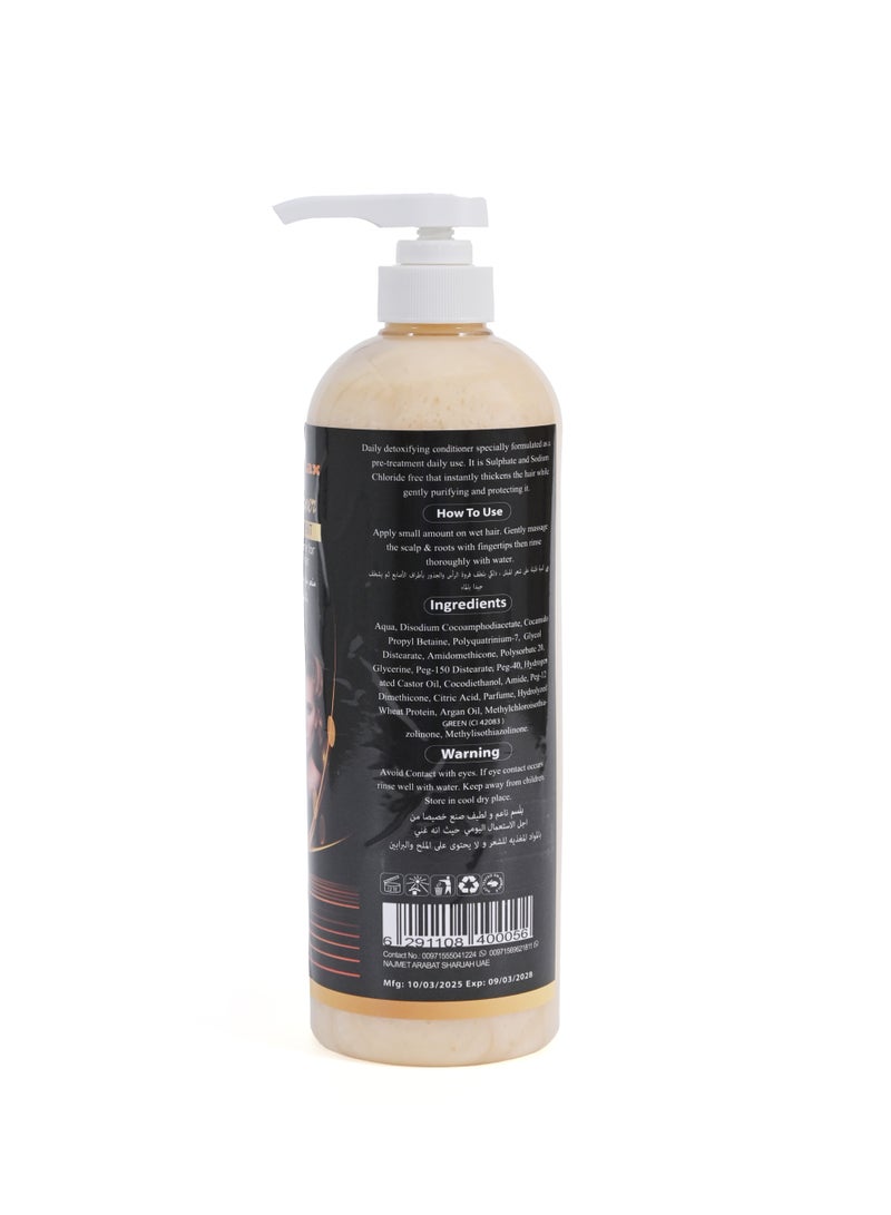 active max Conditioner with Keratin and Protein Hair treatment a tonic Softener for damaged hair 1 LTR - Image 2