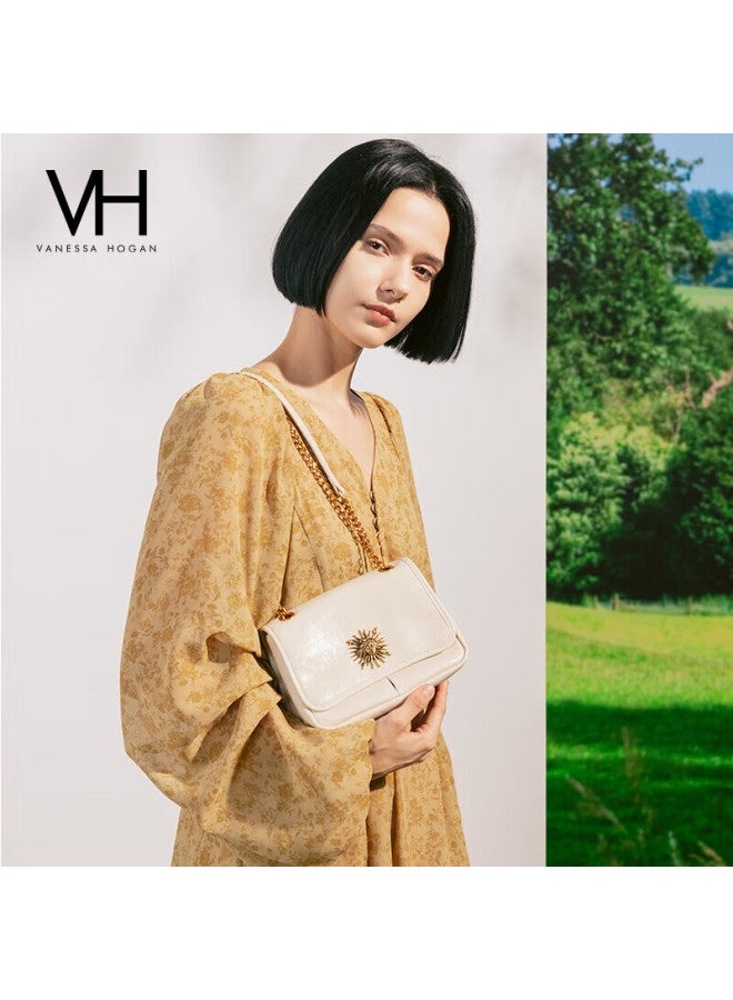 Vanessa Hogan Vh حقيبة يد نسائية، سلسلة Sun، حقيبة رسولية كلاسيكية، حقيبة تنقل من جلد البقر، حقيبة صدرية للصديقة - Image 4