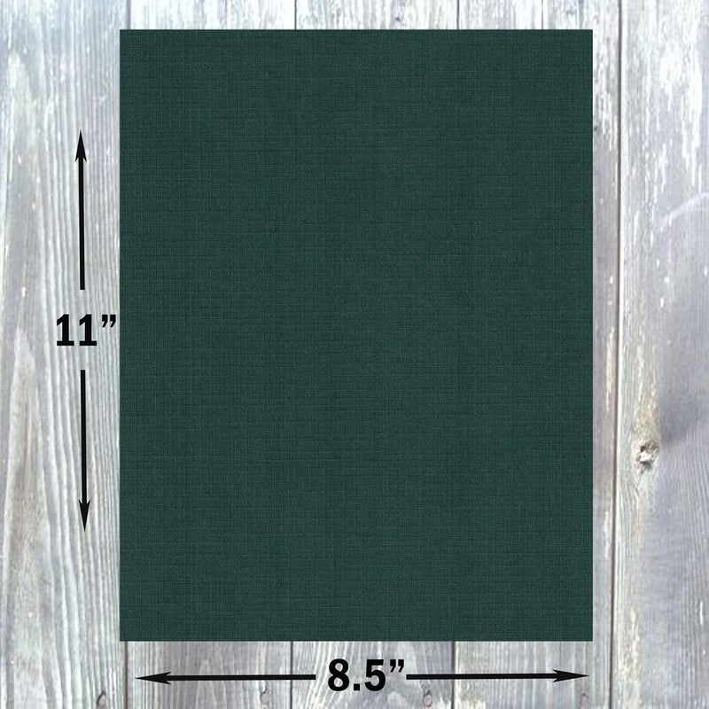 Hamilco Colored Cardstock Scrapbook Paper 8.5x11 Linen Textured Color Card Stock Paper Sacramento Green 80 lb Cover 50 Pack - Image 3