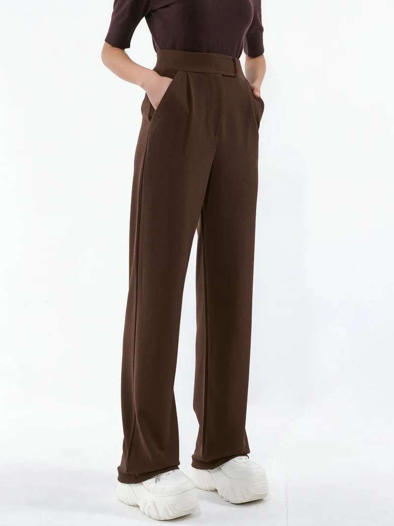 Women's Stretch Palazzo Pants with Velcro Closure