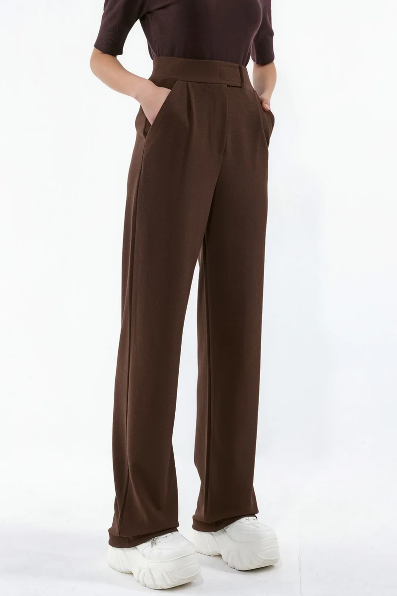 Hiccup Women's Stretch Palazzo Pants with Velcro Closure