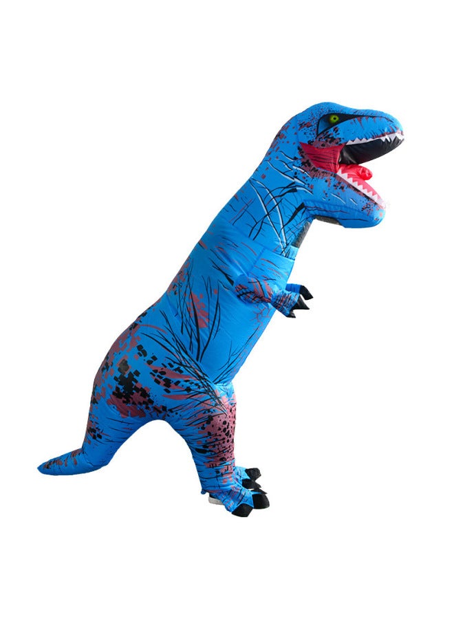 Loquat T-Rex Inflatable Suit Adult Costume Inflatable Suit Children Dinosaur Inflatable Cospiay Costume-Color:Blue Tyrannosaurus Rex-Specifications:Adult Style - Image 1