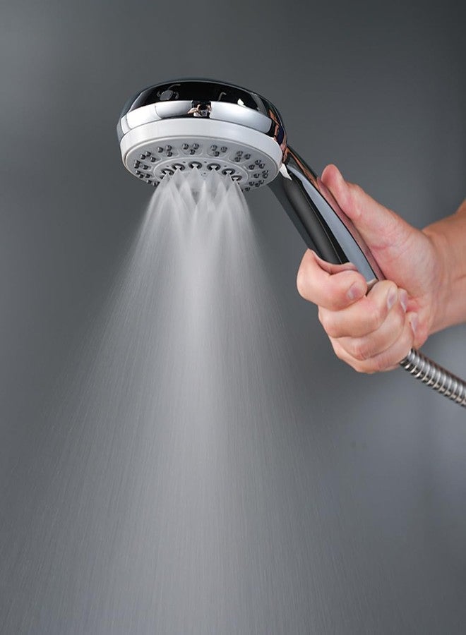 ALTON SHR22355 ABS, 4-INCH, 5-Function Hand Shower With 1.5 Meter Hose Pipe And Wall Hook, Silver - Image 4