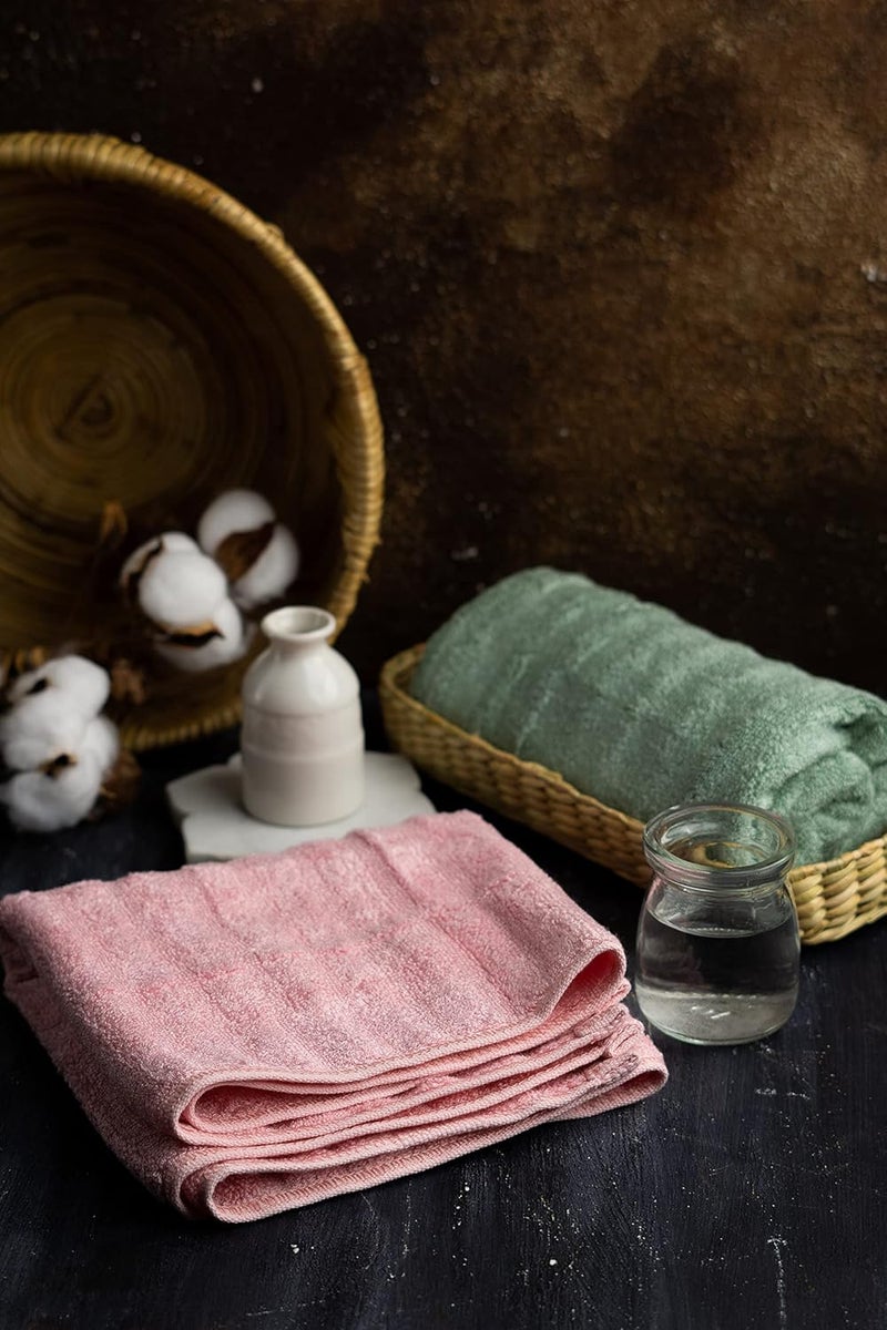 Mush Bamboo Hand Towels Set of 6 | Ultra Soft, Absorbent & Quick Dry Towel Gym, Pool, Travel, Sports and Yoga Towel for Men and Women | 29.5 x 13 Inches / 75 X 35 cms | 600 GSM Pack of 6, Multi - Image 4