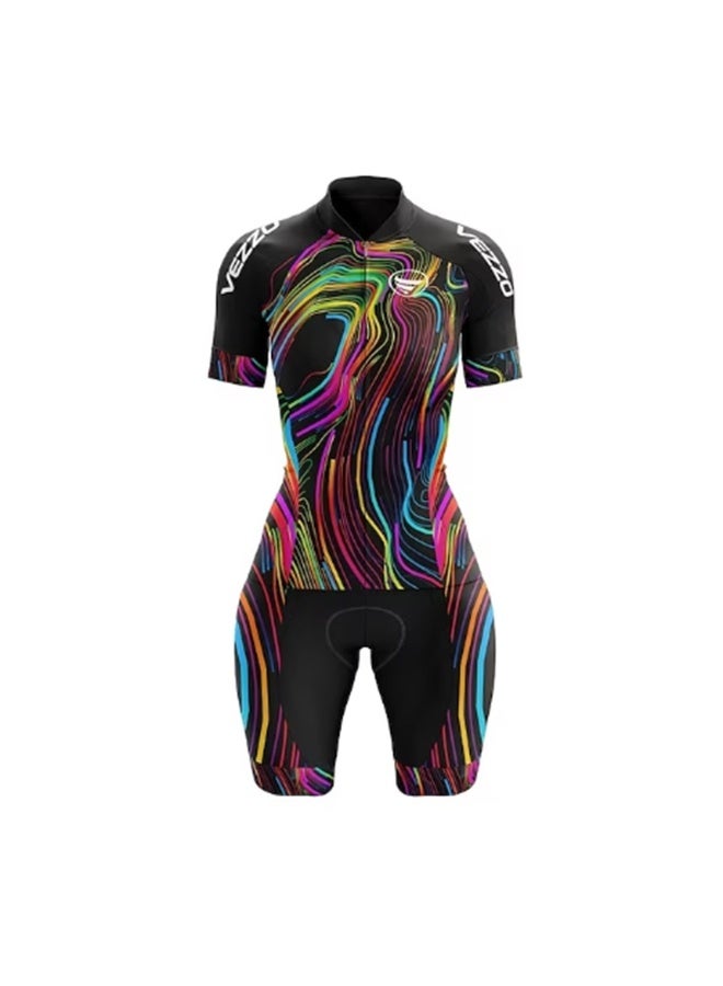KUYING GR New Summer Outdoor Sunscreen Moisture Absorption Quick Drying Bicycle Women's Cycling Clothing Set  - Image 1