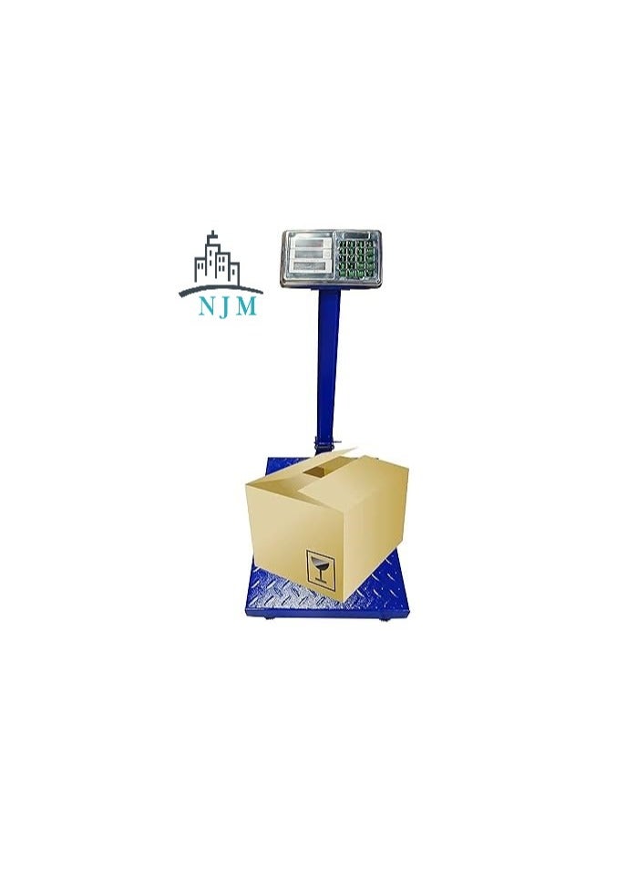 NJM Electronic Platform Flat Scale with Digital LCD Display with capacity maximum 150Kg - Image 1