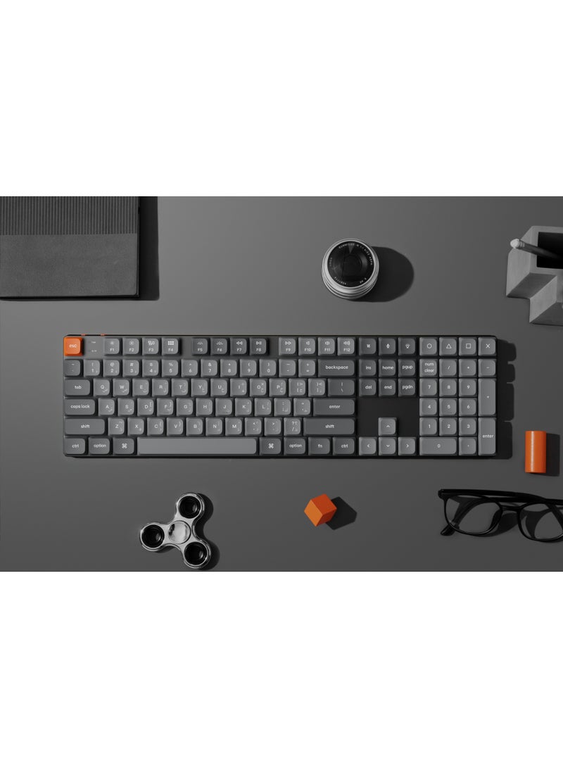 Keychron K5 Max QMK/VIA Wireless Mechanical Keyboard, 1000Hz Polling Rate, ENG-ARAB Layout, Red Gateron Mechanical Switch, 3 Mode Connection, N-Key Rollover, 2000mAh Battery, Red | K5M-H1-AR - Image 5