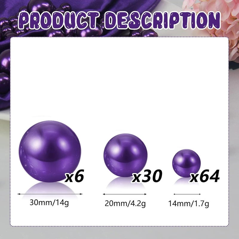 ZEBMOON 100 Pcs Floating Pearls 14/20/56MM shenzi - Image 2