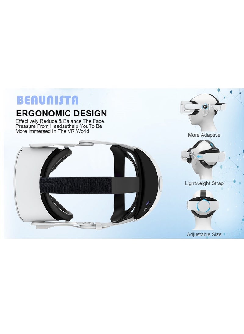 Adjustable Head Strap for Oculus Quest 3 VR Headset Charging Elite Strap 10000mAh Battery for Meta Oculus Quest 3 Accessories - Image 3