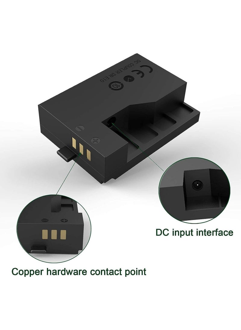TIGER - ACK-E10 AC Power Adapter & LP-E10 DR-E10 Dummy Battery Coupler Kit - Continuous Power Supply for Canon EOS Rebel T3 T5 T6 T7 T100 1100D 1200D 1300D 2000D 4000D - Ideal for Studio & Long Shooting Sessions - Image 1