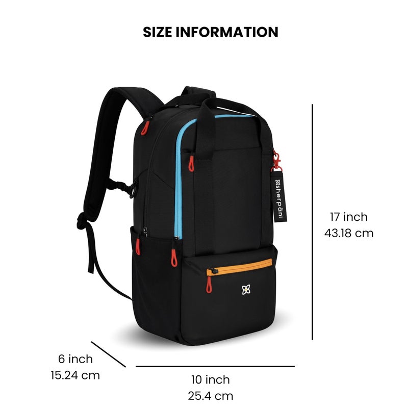 Sherpani Camden, Convertible Backpack, 3 in 1 Tote Bag, 18L Travel Backpack, Crossbody Bag for Women, Cross Body Purse, Travel Gifts, RFID Protection, Fits 13â€ Laptop (Chromatic Heritage) - Image 3