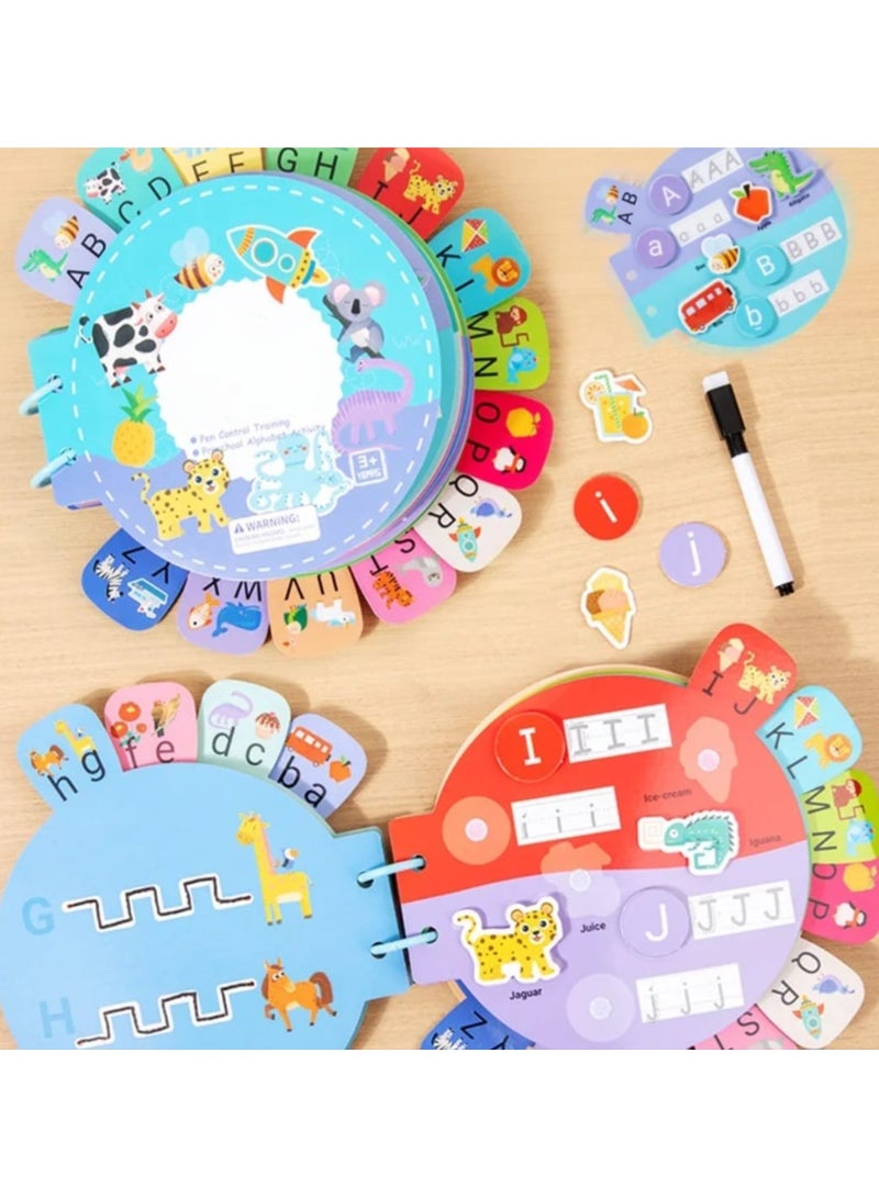 i diD Training AlphabeTraining Alphabet, Preschool learning Toy , Easy to Learn ABC Alphabet and Words to Match  Animals and Fruits Shapes to Match with Each Letter, with Dry Erase Marker for Toddlers 2+ years Oldt, Preschool learning Toy ,Words Match Game, Animals and Fruits Shapes to Match with Each Letter, Dry Erase Marker for Toddlers 2+ years Old  - Image 3