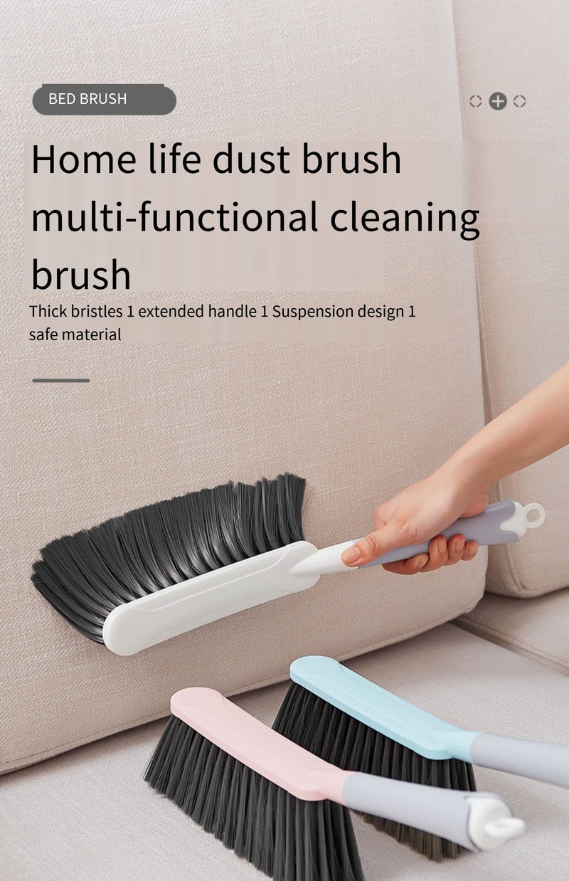 Dhvsam Multifunctional Dust Brush/Soft Cleaning Brush/Dusting Brush/Dusters for Cleaning Home/Brush with Microfiber/No dust/Soft bristles for, Bed, Wardrobe, Couch, Car Seats, Piano (Pink) - Image 3