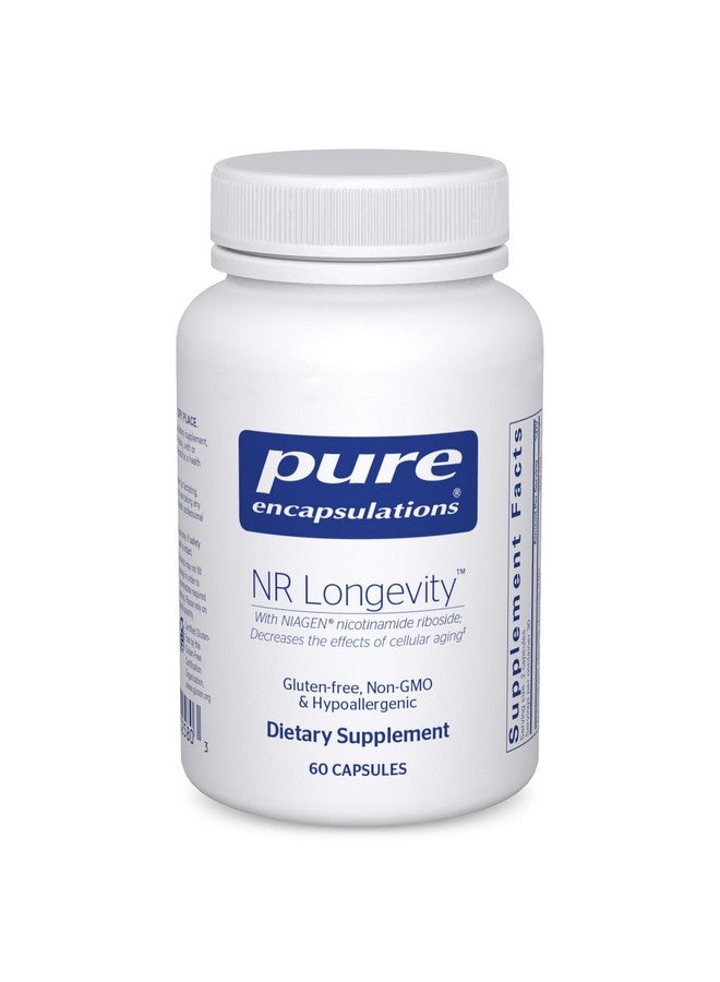 Pure Encapsulations NR Longevity - يدعم الشيخوخة الصحية. تجديد وظيفة NAD+ والميتوكوندريا* - مع NIAGEN - خالٍ من الجلوتين، وغير معدّل وراثيًا، ومضاد للحساسية - 60 كبسولة - Image 1