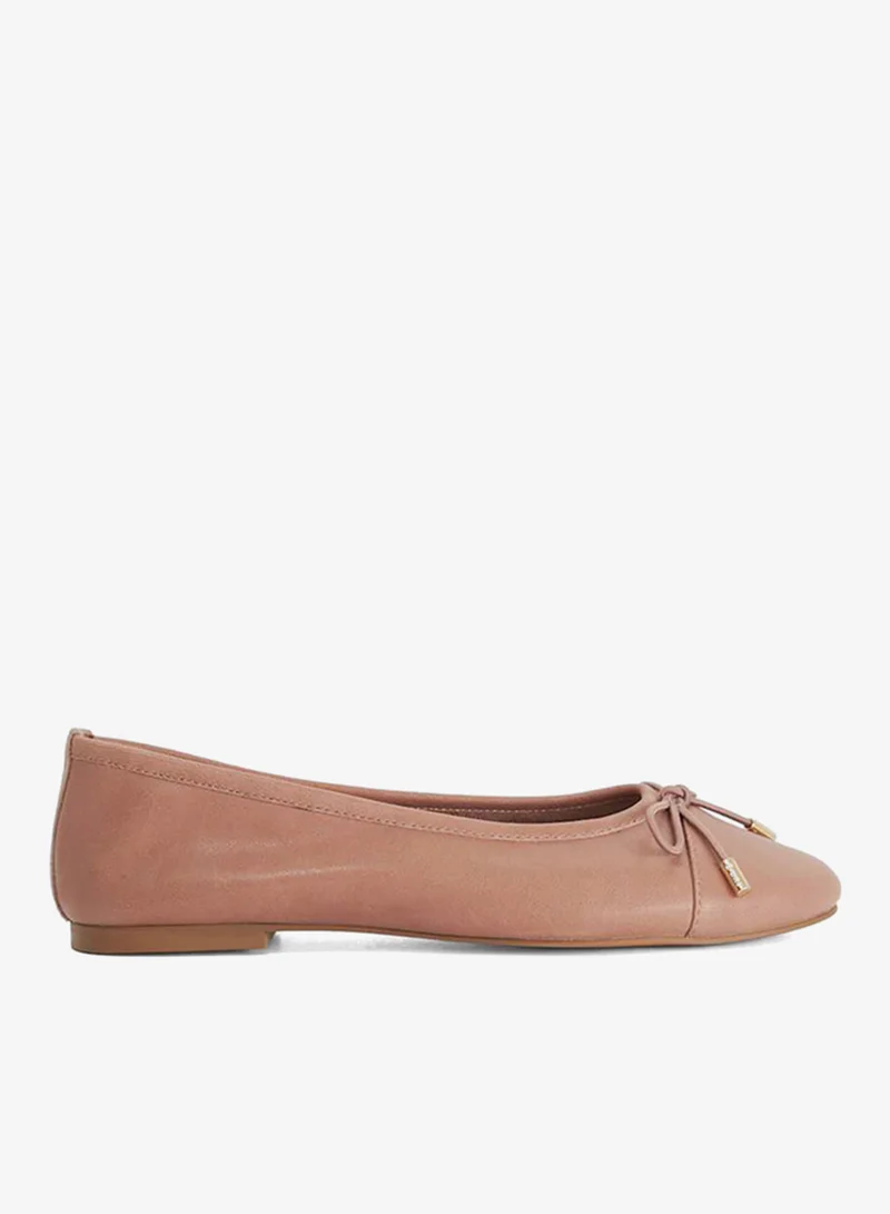 Haliah Block Heel Ballet Flats