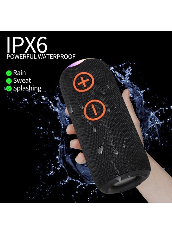 PRO4 IPX6  Waterproof Wireless Portable BT5.0 Boombox RGB LED Lighting for Outdoor Home Party Stage Computer Home Gift Speakers - Image 4