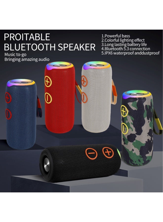 PRO4 IPX6  Waterproof Wireless Portable BT5.0 Boombox RGB LED Lighting for Outdoor Home Party Stage Computer Home Gift Speakers - Image 1