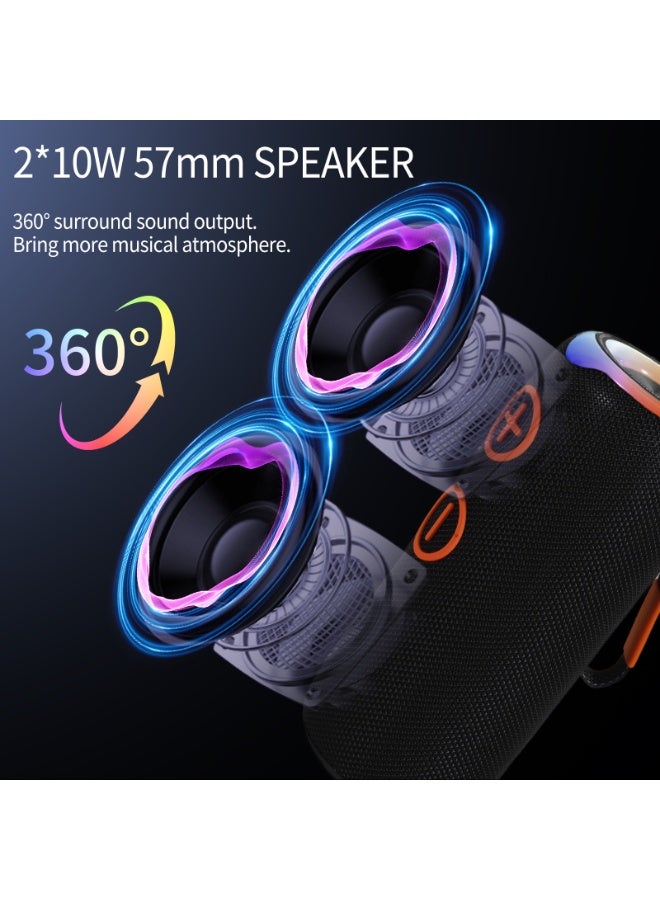 PRO4 IPX6  Waterproof Wireless Portable BT5.0 Boombox RGB LED Lighting for Outdoor Home Party Stage Computer Home Gift Speakers - Image 2