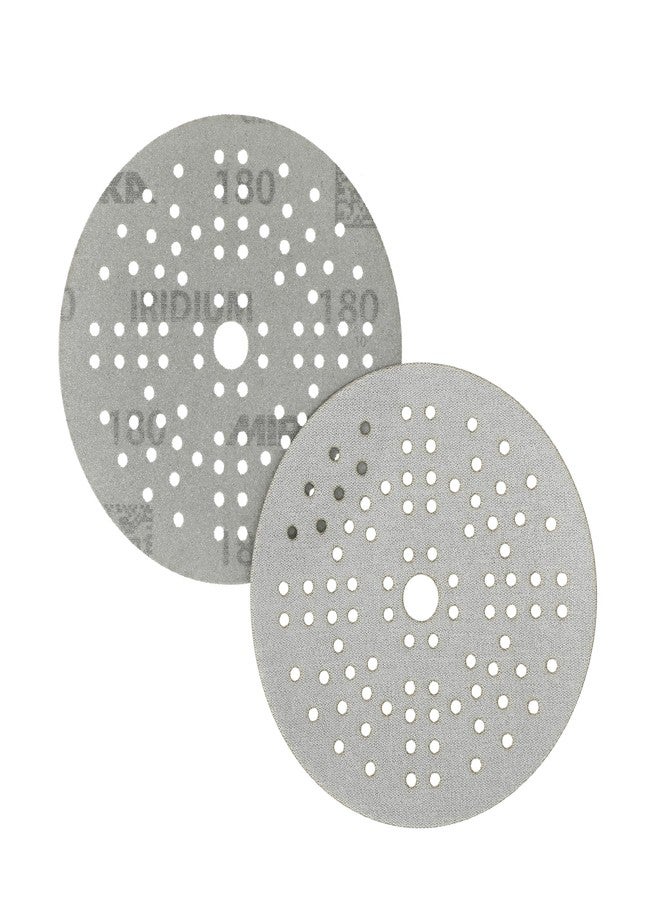 Mirka Iridium 5-Inch Sandpaper, 180 Grit - 50-Pack Hook & Loop Discs for Automotive, Wood, Wall & Body Sanding - Premium Car Sanding Paper - Image 2