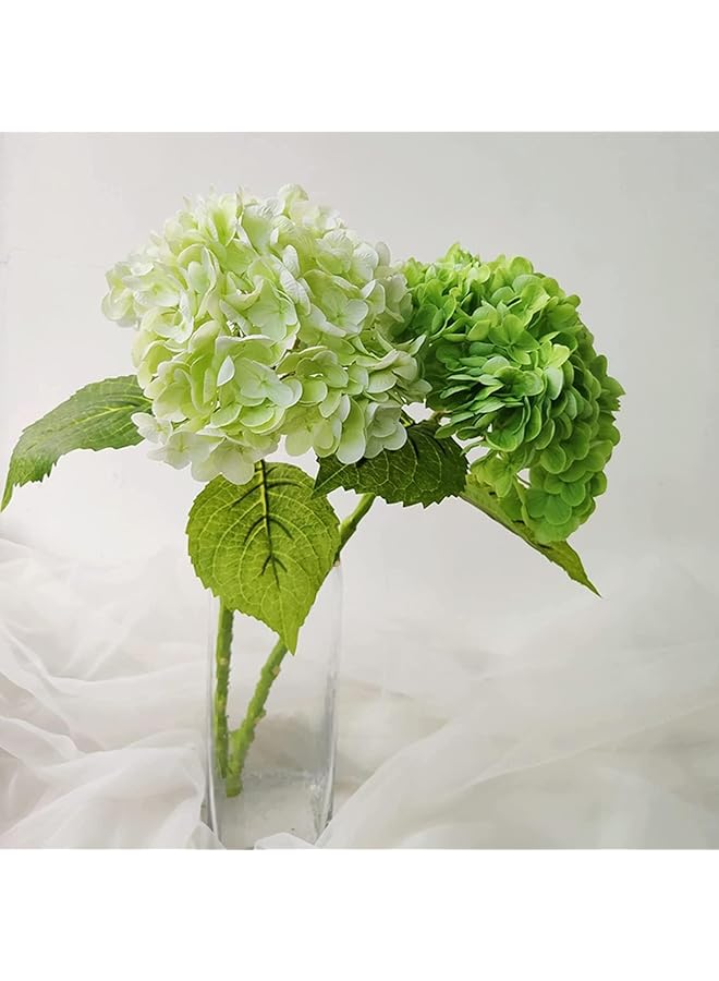 إيروريكس 3 قطع من زهور الكوبية الاصطناعية ذات اللمسة الحقيقية مقاس 16 بوصة باللون الأخضر الداكن والزهور الكبيرة الواقعية لحفلات الزفاف وباقات الزفاف وديكور المنزل وقطع مركزية الطاولة - Image 3