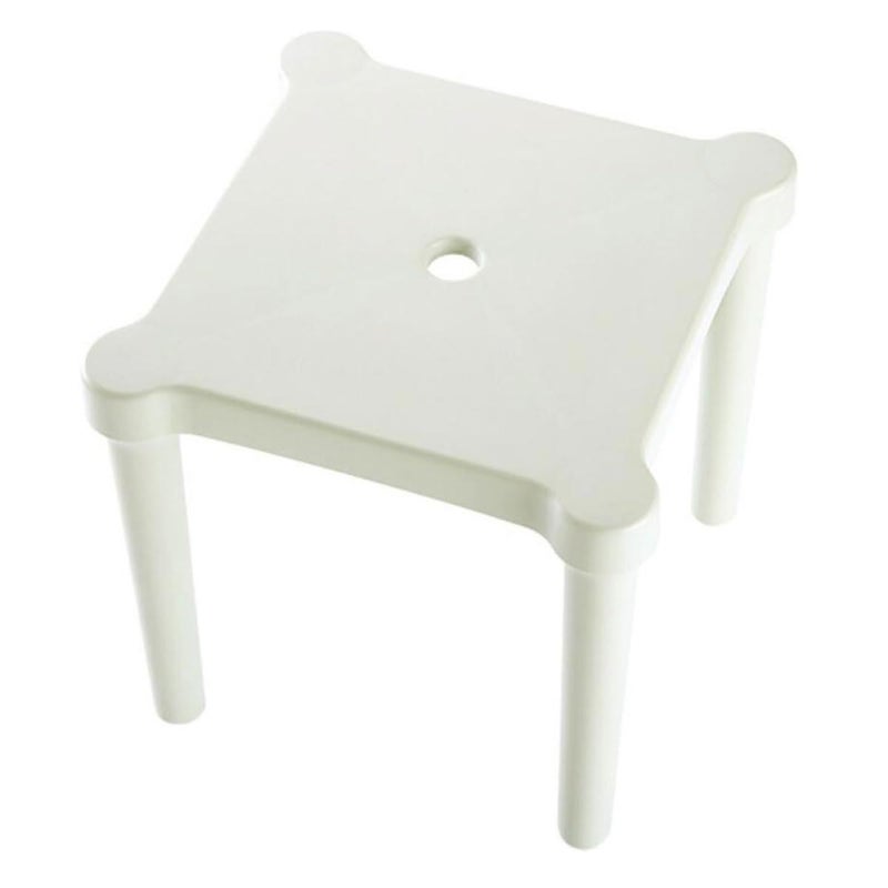 WHITE Portable Anti Skid Detachable Stool Lightweight Low Seat for Home Travel Kitchen - Image 2