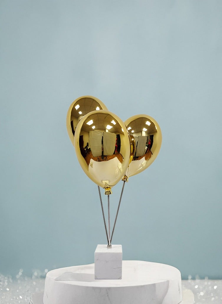 Resin Balloon Decoration Model Room Creative Balloons Sculpture Decor item Gold  - Image 3
