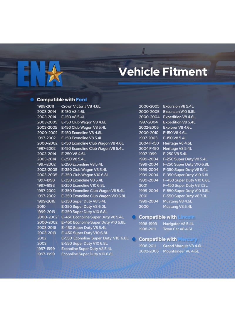 ENA ENA Set of 10 Ignition Coil Pack Compatible with Ford Lincoln Mercury Super Duty E250 E350 E450 F350 F450 F550 Econoline Excursion 4.6L 5.4L 6.8L V8 V10 Coils Replacement For 3W7Z12029AA DG508 FD503  - Image 5