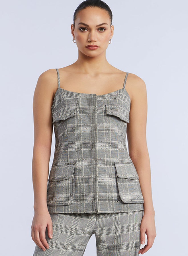 BCBGMAXAZARIA Glen Plaid Vest - Image 2