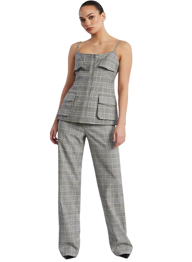 BCBGMAXAZARIA Glen Plaid Vest - Image 1