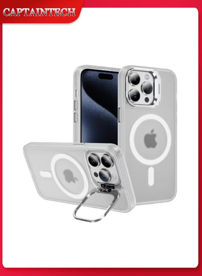 Captaintech MagSafe Case for iPhone 14 Pro Max –Grade Protection with Built-in Camera Ring Stand u0026 Magnetic Kickstand | Shockproof Classic Design - Image 1