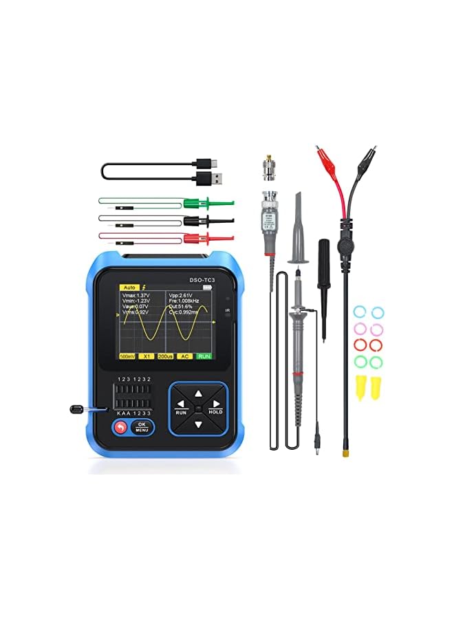 PROMASS DSO TC3 Handheld Oscilloscope Kit Color Screen Oscilloscope Multimeter Inductance Capacitance Tester (High Configuration) - Image 2