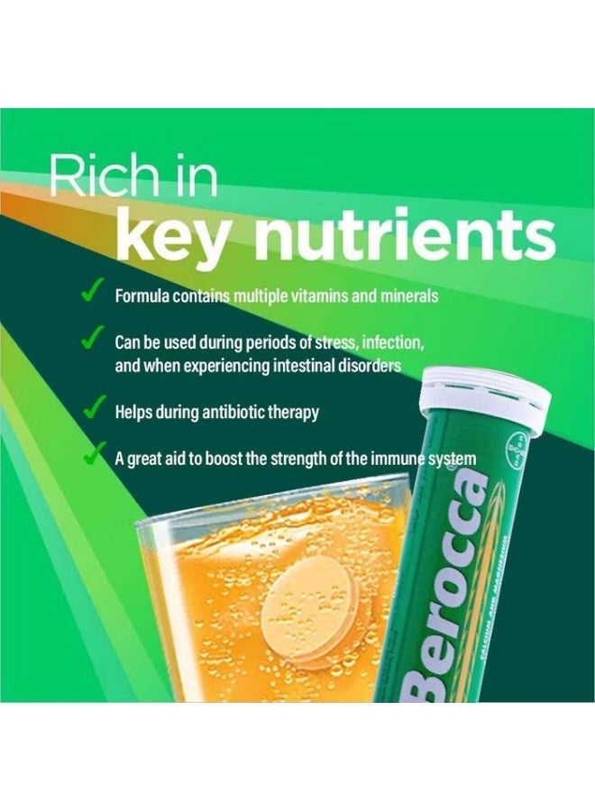 Berocca Calcium & Magnesium Effervescent Tablets, Pack of 10's - Image 4