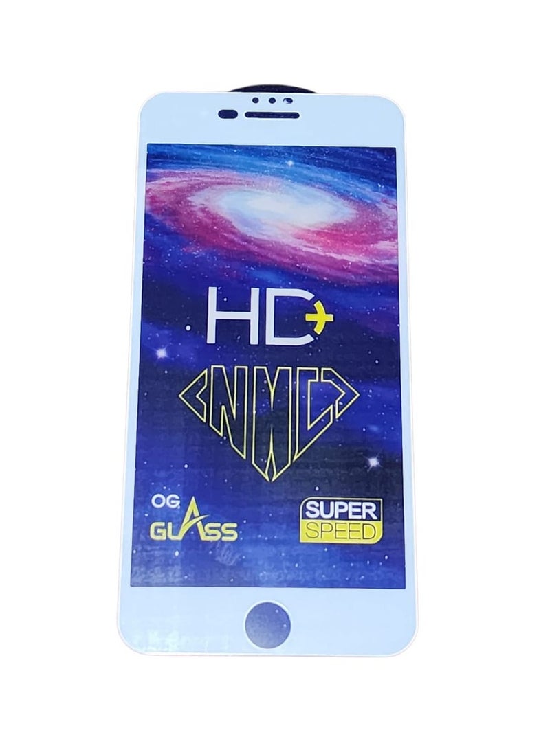 Premium Tempered Glass Screen Protector For IPhone 7+ Plus / 8+ Plus - White