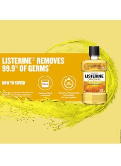 Listerine Listerine Original Mouthwash Liquid, Removes 99.9% Germs, 500ml (Pack of 1)  - Image 5