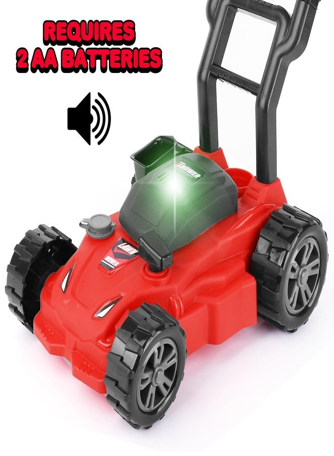 ArtCreativity Kids’ Lawn Mower Toy - 21 Inches Tall - Gardening Lawn Mower for Kids with Startup Sound and Wheels with Realistic Motor-Like Sound - Play Outdoor Push for Boys and Girls 3,4,5,6,7,8 - Image 3