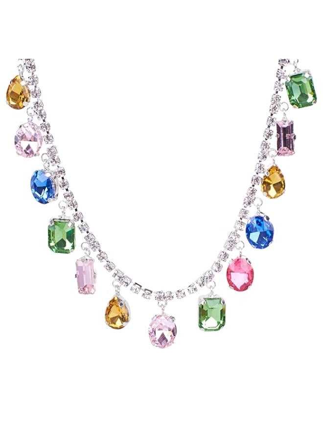 سالتي طقم قلادة "آلي ميلينيا المالحة" من البجعة الراقصة وقلادة "سوندارا" متعددة الأحجار للنساء - طقم مجوهرات أنيق وعصري | طقم قلادات أنيق لكل مناسبة - Image 5