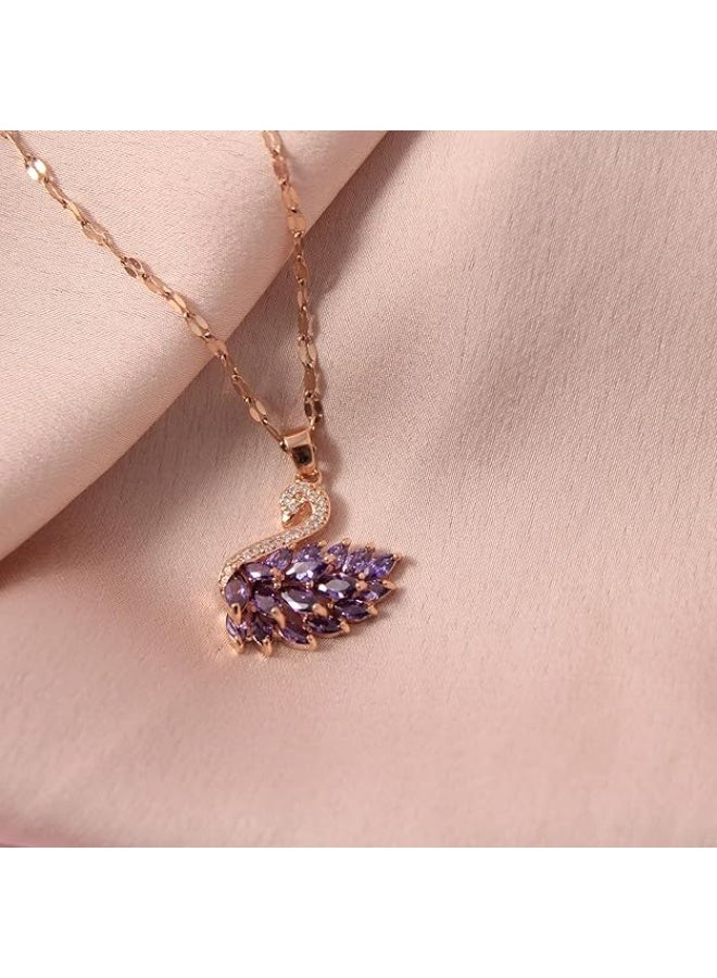 سالتي طقم قلادة "آلي ميلينيا المالحة" من البجعة الراقصة وقلادة "سوندارا" متعددة الأحجار للنساء - طقم مجوهرات أنيق وعصري | طقم قلادات أنيق لكل مناسبة - Image 4