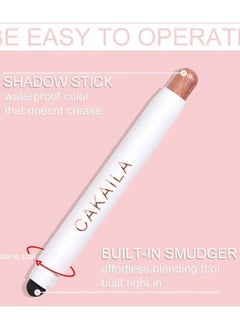 CAKAILA Vibrant Shimmer Eyeshadow Stick - 2-in-1 Creamy Eye Brightener & Highlighter with Soft, Smooth, Easy-to-Apply Formula for Music Festival, Party, and Everyday Use - Long-Lasting, Water-Resistant, and Cruelty-Free color 11  - Image 3