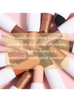 CAKAILA Vibrant Shimmer Eyeshadow Stick - 2-in-1 Creamy Eye Brightener & Highlighter with Soft, Smooth, Easy-to-Apply Formula for Music Festival, Party, and Everyday Use - Long-Lasting, Water-Resistant, and Cruelty-Free color 11  - Image 4
