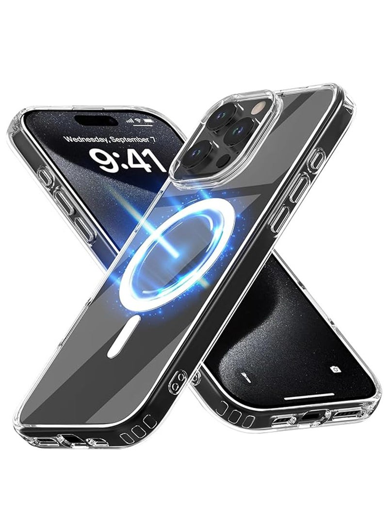 X-level Magnetic for iPhone 16 Pro Max Case,Upgraded [Full Camera Protection] [Compatible with Magsafe] Non-Yellowing Protective Shockproof Bumper Phone Case 6.9 inch - Clear  - Image 1
