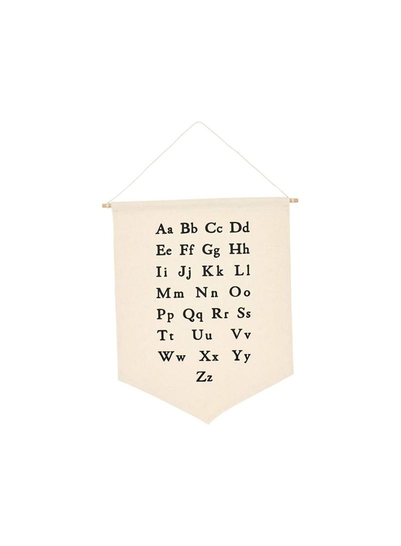 GGOOT Alphabet Banner Wall Hanging ABC Tapestry Educational Alphabet Letters Poster for Nursery Room Wall Decor - Image 2