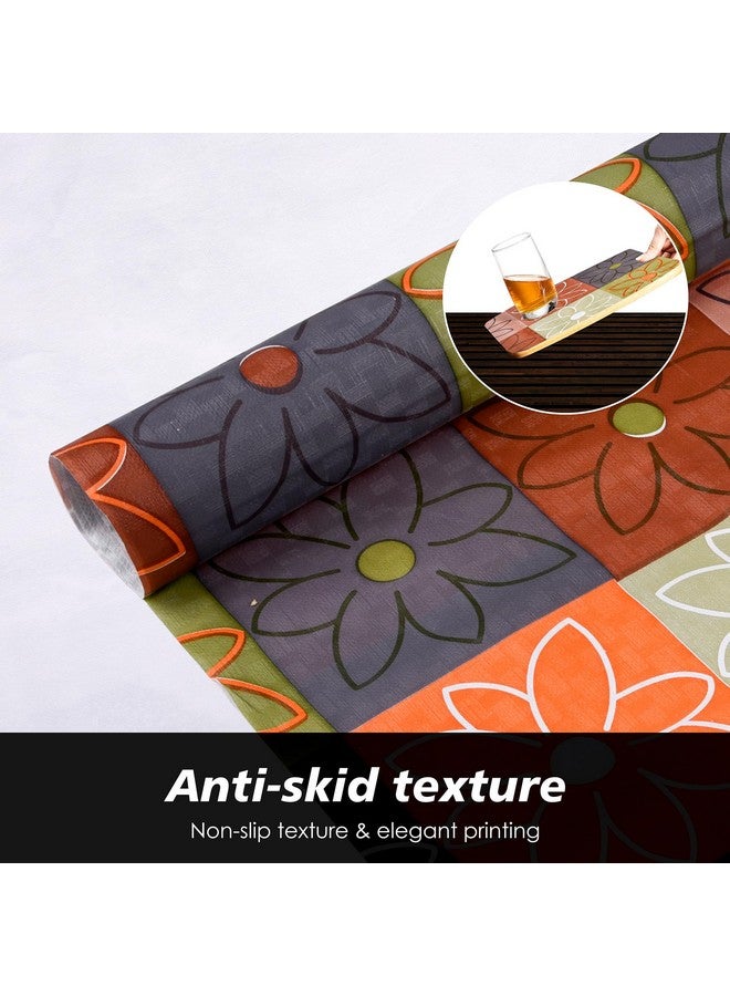 Kuber Industries Shelf Liner | Kitchen Cabinet Shelf Protector | Kitchen Liners for Cabinets and Drawers | Drawer Liner Mat | Check-Design Shelf Liner Cabinet Mat | 3 MTR | Pack of 2 | Orange - Image 5