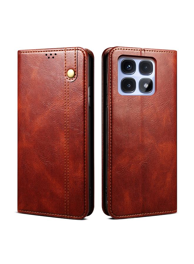 S-TOP Case For Redmi K70 Ultra 5G Oil Wax Crazy Horse Texture Leather Phone Case - Image 1