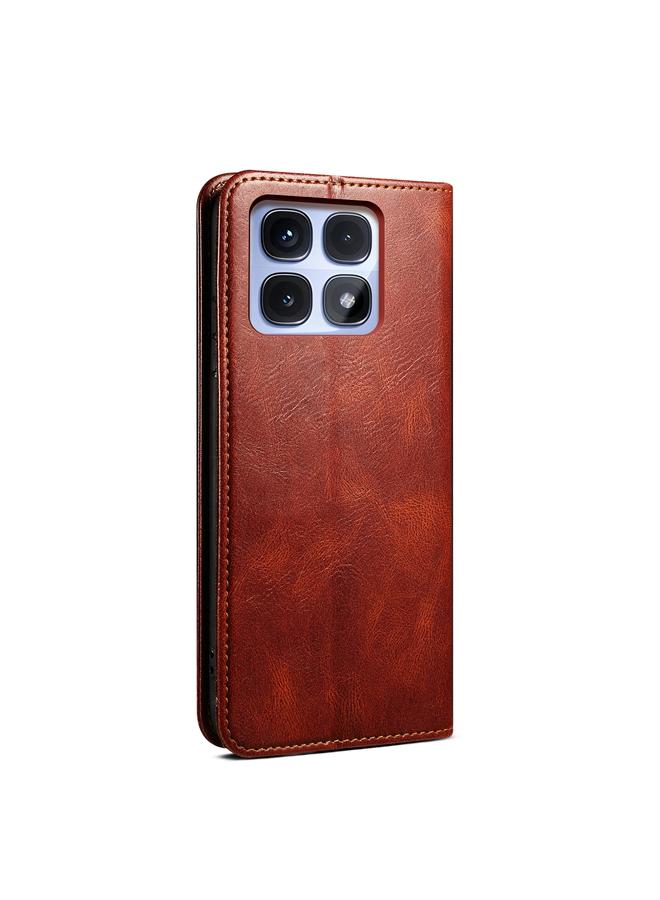 S-TOP Case For Redmi K70 Ultra 5G Oil Wax Crazy Horse Texture Leather Phone Case - Image 3