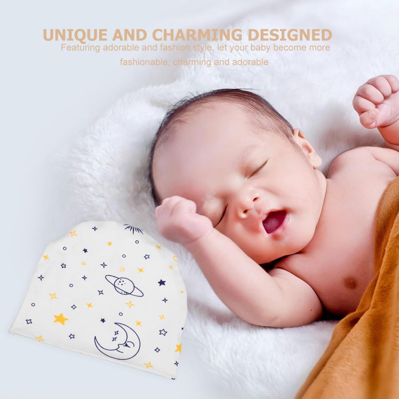 Newborn Sun Protection Hat Cotton Lightweight Beanie For Baby Boys Summer - Image 5