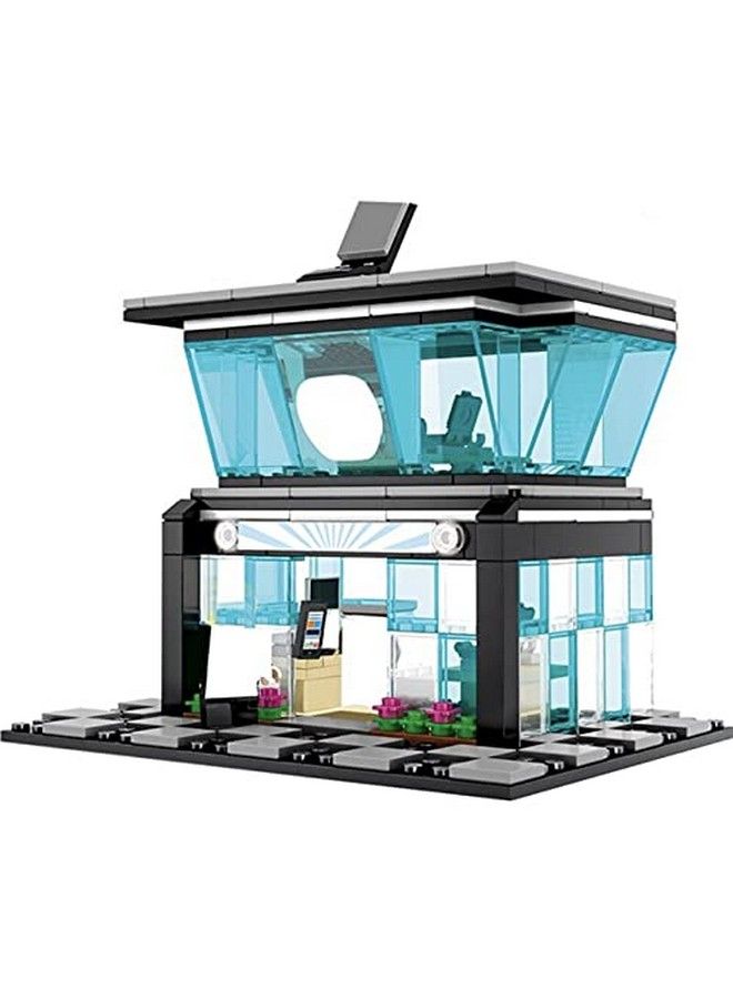 City Retail Cell Phone Store Two Floors Of Building Bricks 279 Piece Modular Building Block Bricks Toy Set Comes With Accessories Shown - Image 2