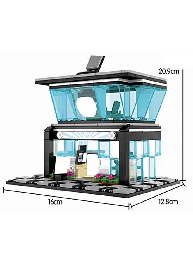 City Retail Cell Phone Store Two Floors Of Building Bricks 279 Piece Modular Building Block Bricks Toy Set Comes With Accessories Shown - Image 4
