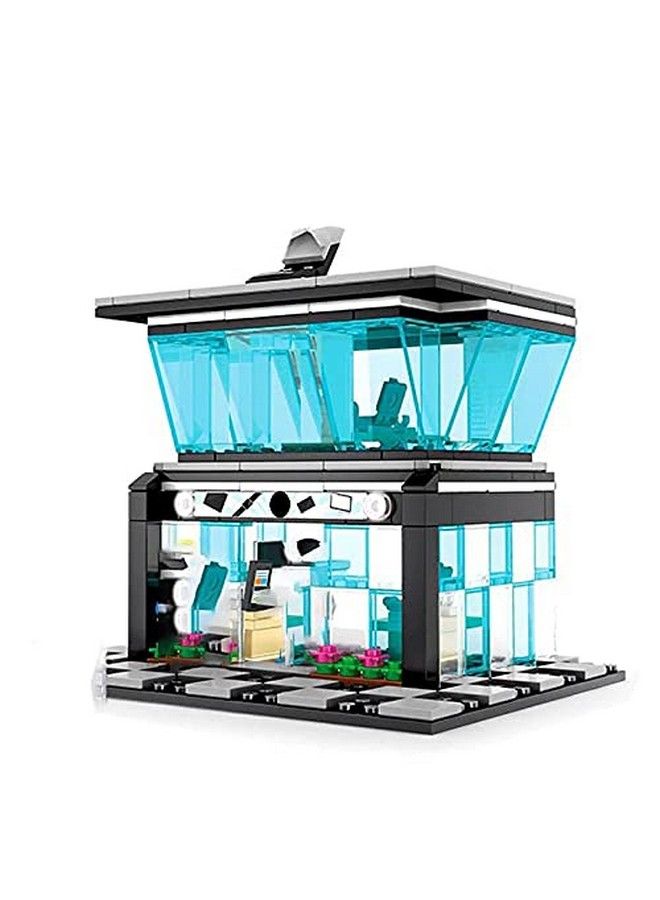 City Retail Cell Phone Store Two Floors Of Building Bricks 279 Piece Modular Building Block Bricks Toy Set Comes With Accessories Shown - Image 3